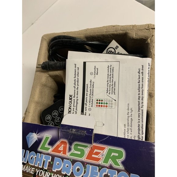 Christmas Holiday Laser Light Projector Display NIB Remote Control - Picture 5 of 6